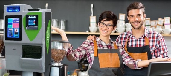 Cassetto rendiresto automatico dove il cassiere non tocca il denaro. Adatto a negozi, bar, pasticcerie, gelaterie, alimentari e ristoranti e pizzerie da asporto.