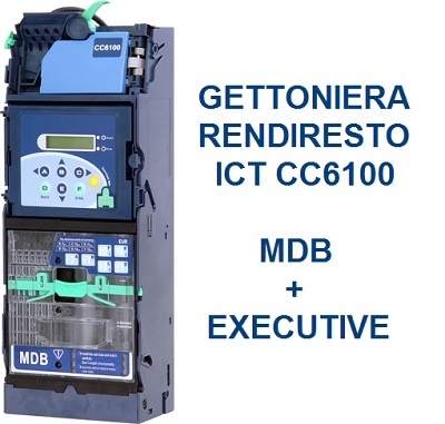 CC6100 ICT Gettoniera rendiresto Gettoniera rendiresto CC6100 ICT MDB Executive 6 tubi