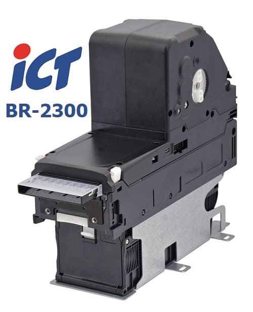 ICT BR2300 riciclatore banconote ICT BR2300 accetta ed eroga il resto in banconote, interfacce MDB, CCTalk e RS232