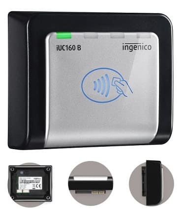 Il POS contactless IUC-160B consente di effettuare transazioni fino a 25 euro, ideale per distributori automatici,  parcometri e tornelli