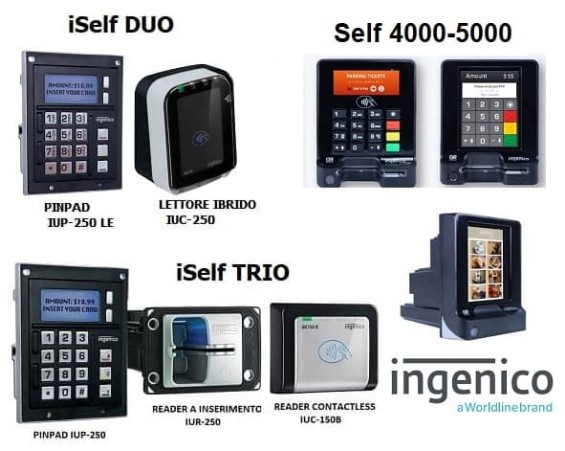 Il pos Iself di Ingenico è adatto ad applicazioni self service come casse e distributori automatici. Lavora con carta di credito, bancomat e smartphone