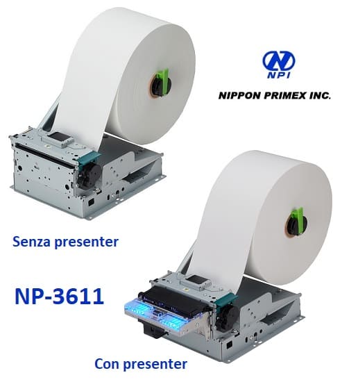 La stampante Nippon Primex NP-3611 è ideali per applicazioni self service