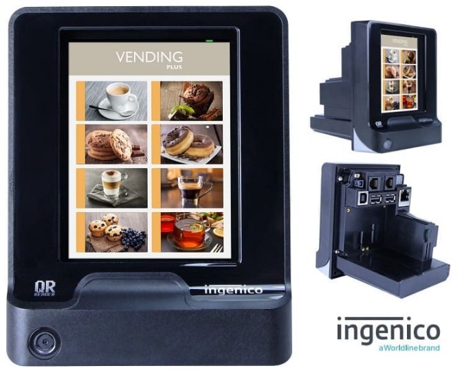 Ingenico Self 2000 terminale vending Pos contactless con inserimento del PIN modello Ingenico Self 2000. Applicazioni vending e kiosk