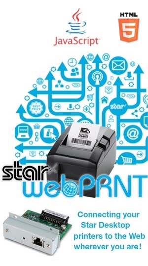 stampante pos web cloud Star Web PRNT per BYOD Stampa da html java scrip direttamente da web
