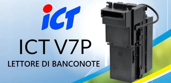 V7P è il lettore di banconte ideale per l'uso nei distributori automatici