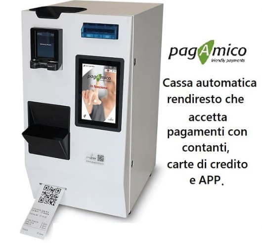 pagAmico 4B cassa automatica veloce cassa automatica che eroga il resto con 4 tagli di banconote