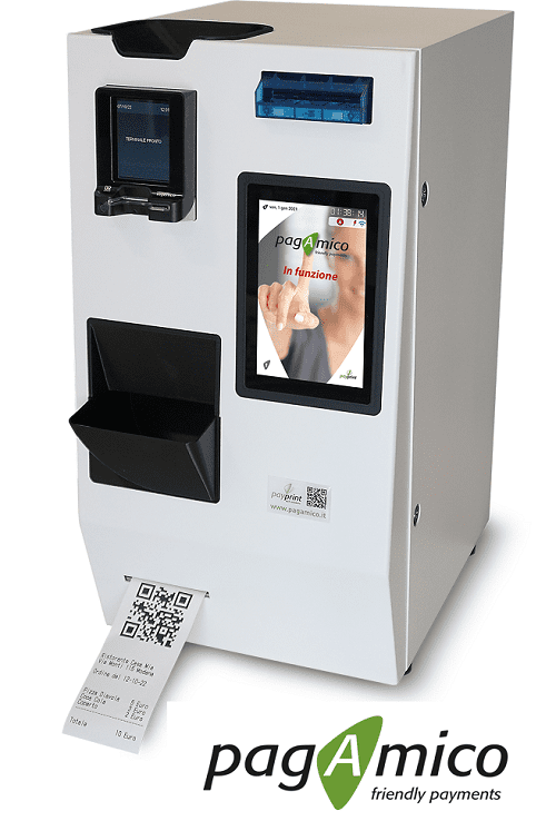 pagAmico 4B cassa automatica veloce cassa automatica che eroga il resto con 4 tagli di banconote