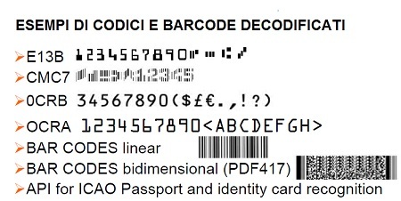 Lo scanner per Kiosk A4 consente di decoficare caratteri speciali e barcode