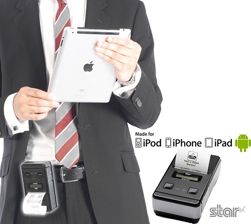 Star SM-S220i la stampante portatile bluetooth per iPad e iPhone la stampante portatile Star SM-S220i bluetooth è certificata da Apple per iPad e iPhone